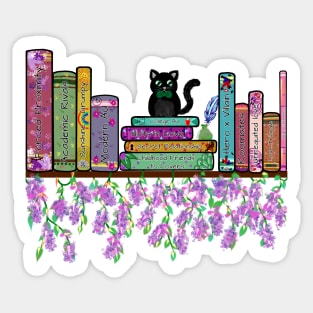 Fanfiction Tropes Bookshelf Sticker